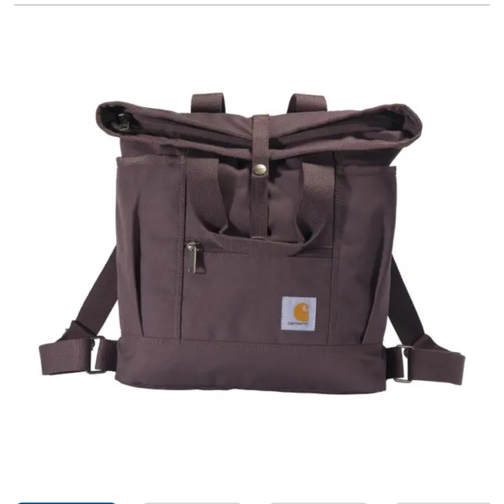 Carhartt Plum Colored Backpack with Black Details
